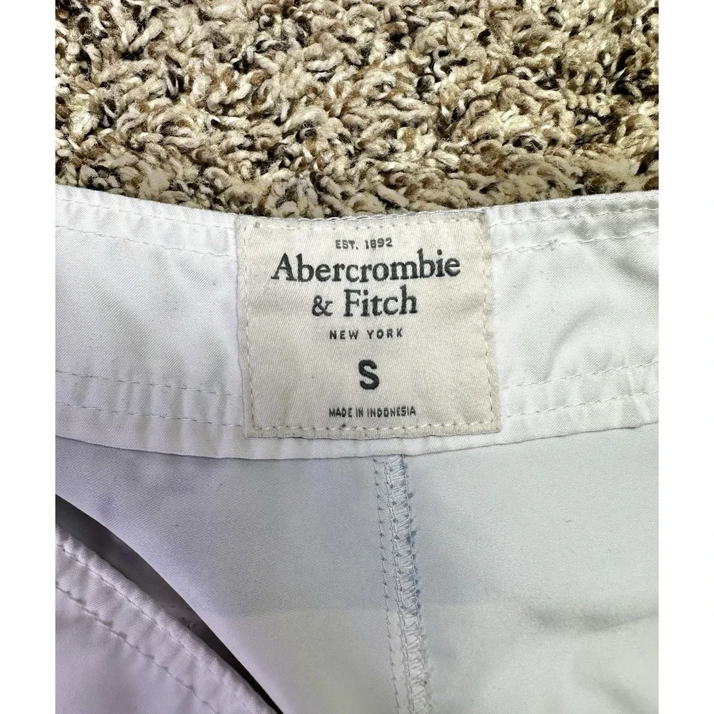 Abercrombie & Fitch Men's Size Small Blue Green White Striped Swim Board Shorts
